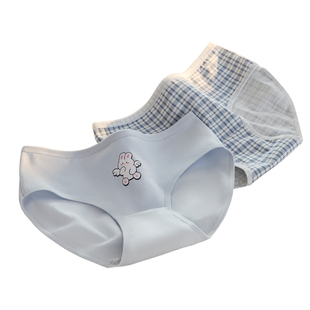 芬腾少女内裤女童初中生女士纯棉7a级抗菌2025新款中腰无痕三角裤