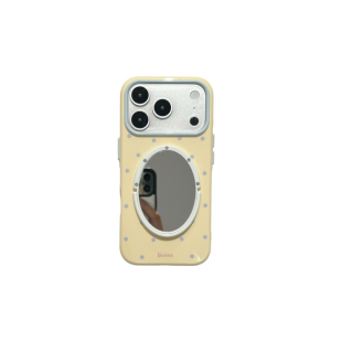 撞色波点简约适用iphone17/18promax镜子手机壳硅胶15/16苹果17promax马卡龙保护壳软14/13少女圆点韩系新款