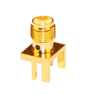 SMA-KHD母座 18GHZ测试级 SMA外螺内孔1.7MM SMA-KE大偏脚短长针