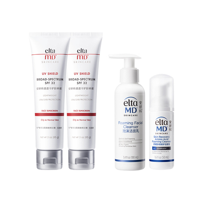 eltamd安妍科防晒霜小白盾敏肌温和隔离提亮肤色通勤防护spf3285g