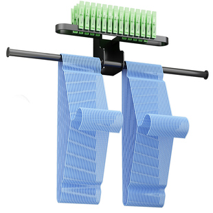 阳台衣架收纳整理神器免打孔壁挂墙上家用放晾衣架挂钩杆置物架子