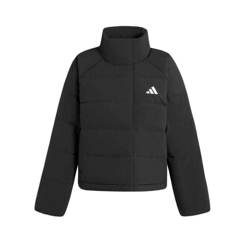 adidas阿迪达斯拒水防风短款鸭绒羽绒服2025秋女夹克外套 KH3974