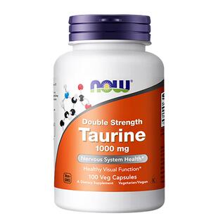 NOW美国进口牛磺酸胶囊1000mg多功能营养素护眼补脑记忆成人宠物