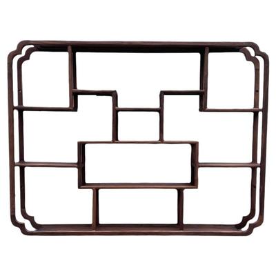 北美黑胡桃木壁挂式多宝阁