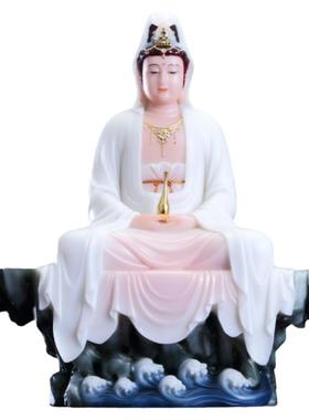 静思观音摆件禅定自在观世音佛像