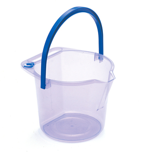 INOMATA日本进口手提水桶塑料带刻度家务清洁桶洗车钓鱼装水桶8升