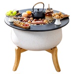 庭院烤火炉围炉煮茶套装炭烤户外烧烤桌室内家用2025新款取暖火盆