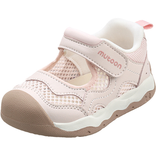 牧童童鞋幼小稳步鞋镂空透气软底宝宝鞋子女童2026夏季新款机能鞋