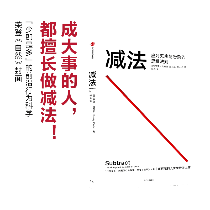 当当网 减法：应对无序与纷杂的思维法则 莱迪·克洛茨 中信出版社 正版书籍