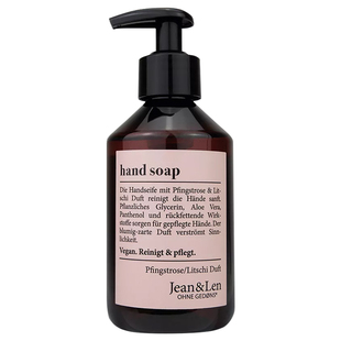 现货德国JEAN&LEN香薰洗手液生姜迷迭香牡丹荔枝留香清洁250ml