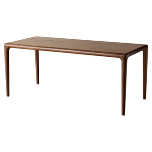 北美黑胡桃木餐桌全实木长方形吃饭桌子家用北欧原木家具书桌茶桌