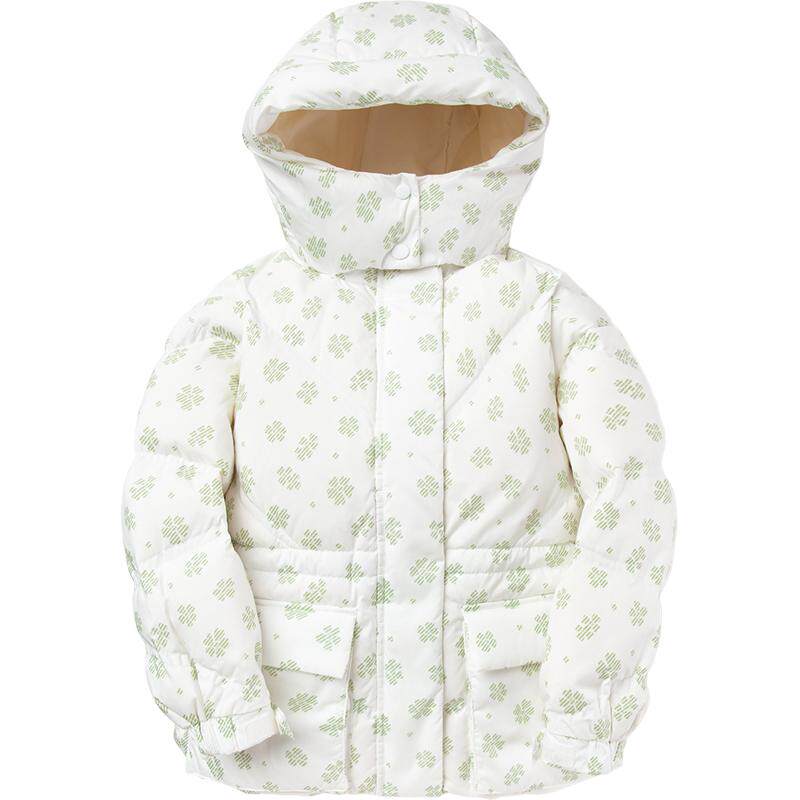 巴拉巴拉童装女童羽绒服秋冬季儿童连帽保暖外套收腰时尚中大童潮