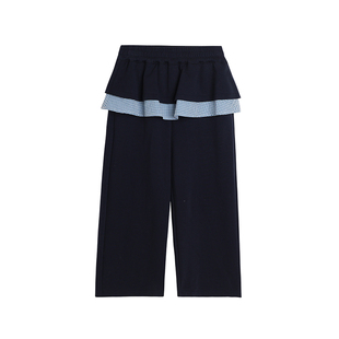 布丁哈鲁童装春装女童洋气裤子2026新款儿童宽松休闲裙裤长裤春秋