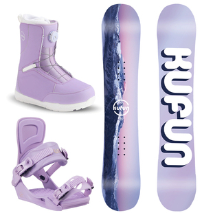 酷峰滑雪板单板雪板入门推荐三件套成人套装全能快穿雪鞋固定器