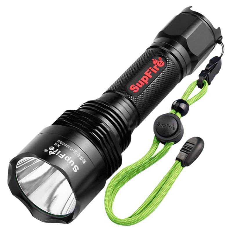 正品神火X8 手电筒强光可充电LED超亮户外远射小型T6家用官方旗舰