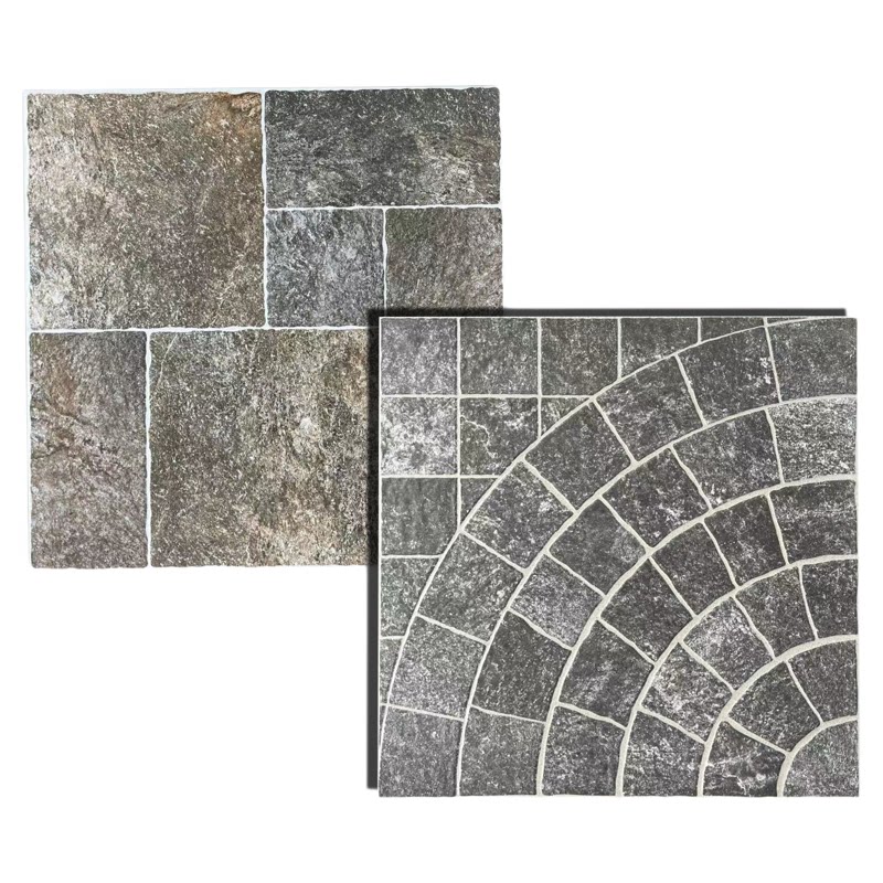 莱姆石瓷砖600x600石英砖12mm马蹄石庭院园林耐磨防滑防滑地砖
