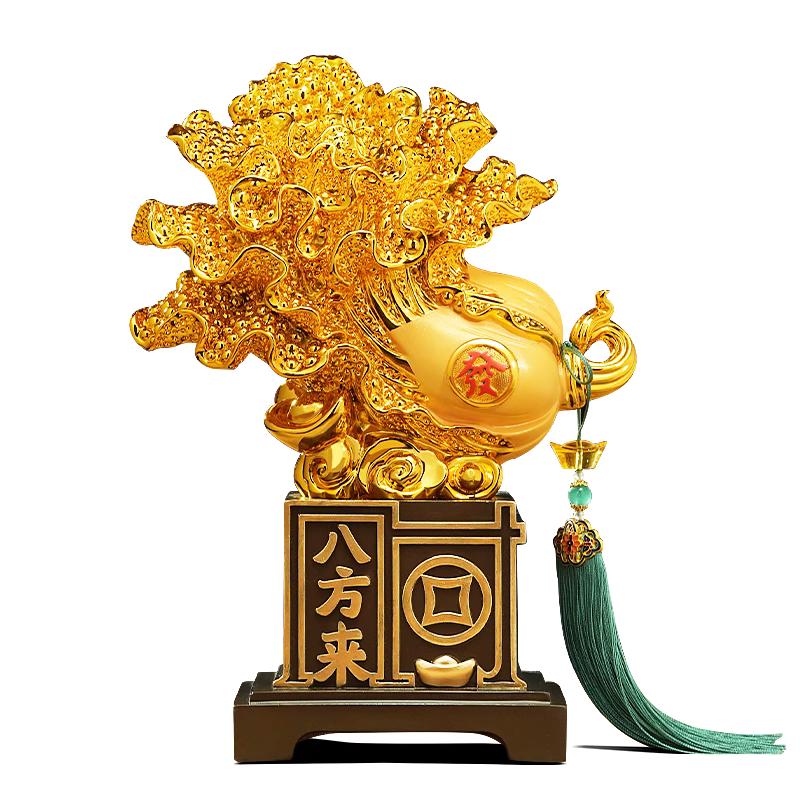 八方来财白菜摆件招财客厅玄关电视柜现代装饰品暖居乔迁开业礼物
