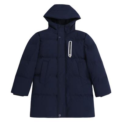 波波拉儿童羽绒服男童中大童中长款加厚保暖外套冬季新款童装女童