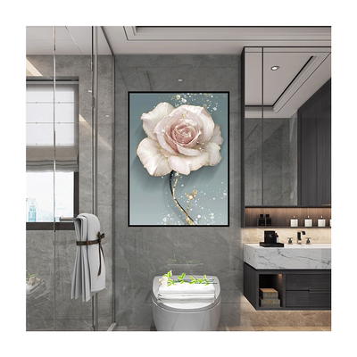 无框自粘防水贴画免打孔卫生间