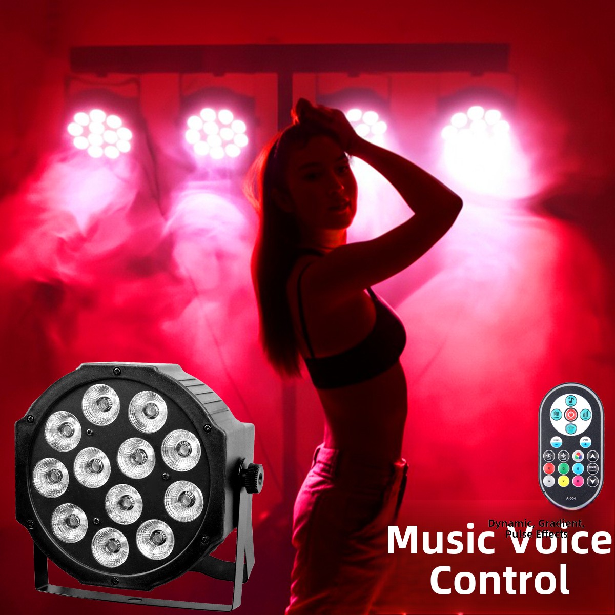 Ekoot全彩灯舞台彩色表演灯Led婚礼酒吧Ktv卧室心情气氛灯