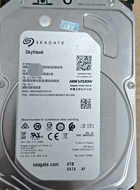 希捷4TB监控硬盘，型号ST4000VX005，SkyHaw