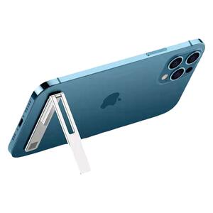 金属手机支架背贴小巧支撑粘贴式隐形随身折叠后面一字型懒人迷你