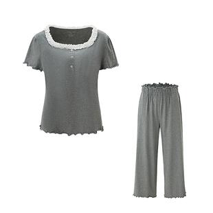 Chyooh池攸匹马棉夏日铃兰分体式家居服套装可外穿睡衣女