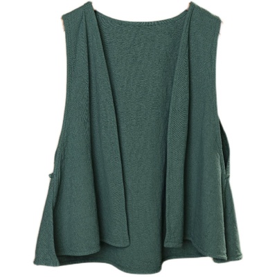 照本堂棉麻15支开衫马甲原创