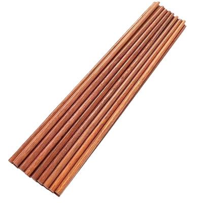 红檀木筷子家用高档抗菌防霉实木质防滑耐高温家庭用餐具无漆无蜡