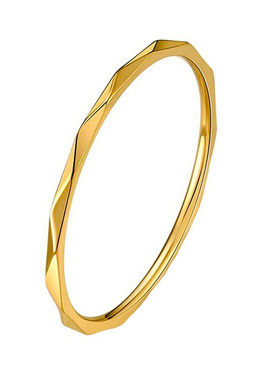 1mm极细精致超闪多切面棱形戒指