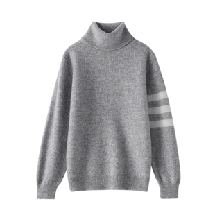 儿童100%羊毛衫男童毛衣女童针织纯色三道提花羊绒打底中大童秋冬