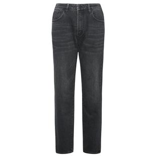 【直筒/内里磨毛】利郎官方牛仔裤男士中腰长裤2025冬季新款裤子