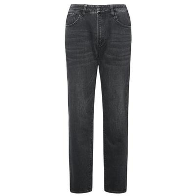 利郎官方内里磨毛中腰直筒牛仔裤