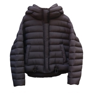 高端加厚连帽短款90白鸭绒外套2025秋冬新款宽松保暖排骨羽绒服女