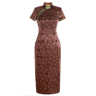 品尚华服复古旗开得胜送考旗袍