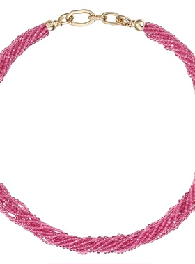 shes茜子璀璨编织气质多层项链