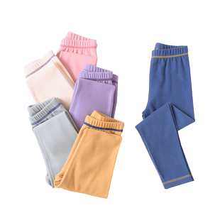 双面德绒儿童保暖裤加绒中大童加厚发热男童女童打底宝宝秋裤线裤