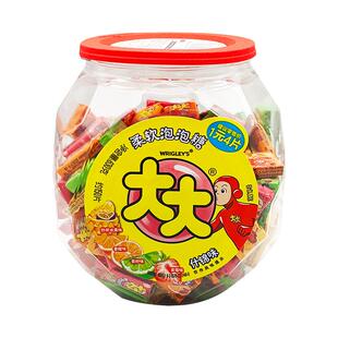 大大泡泡糖大桶装什锦口味150片儿童休闲零食盒装清新口气糖果