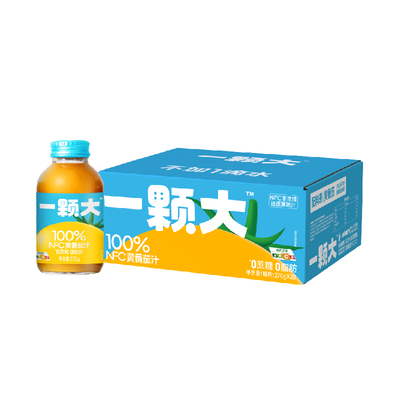 【一颗大】100%NFC番茄汁纯果蔬汁无添加0蔗糖果汁轻食饮料6瓶