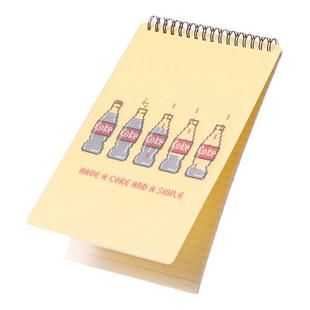 KACO可口可乐联名A5螺旋本笔记本PP磨砂封面80g道林纸横线本学生办公记事线灵活翻转便携式大学生考研