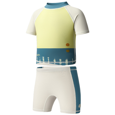 宝宝泳衣原纱防晒速干送同款泳帽