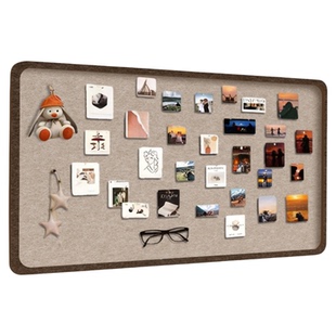 毛毡板相片展示墙拍立得照片墙创意diy书桌墙面装饰软木背景墙自粘免打孔羊毛毡墙贴粘贴板文化留言墙愿景墙