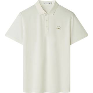 HLA/海澜之家短袖Polo26春夏新款凉感翻领小标微弹马上发财T恤男