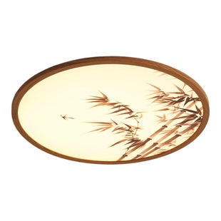 Home宋代美学卧室灯圆形吸顶灯新中式简约高级感禅意茶室书房灯具