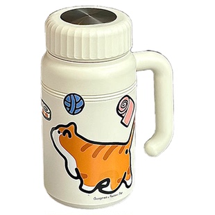 1000ml大容量保温杯女新款不锈钢学生水杯高颜值便携带把手杯子男