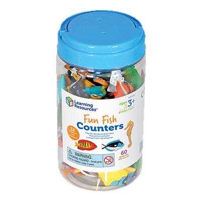 美国Learning Resources仿真热带鱼计数器儿童益智玩具数学教具