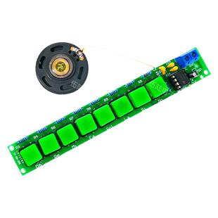 NE555电子琴DIY焊接套件八音符趣味电工电子制作散件组装装配实训