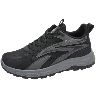 中老年健步鞋男士舒适软底老人鞋透气运动休闲鞋户外网面爸爸鞋子