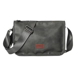 男士单肩包青年骑行斜挎包复古小方包简约休闲大容量邮差包ipad包