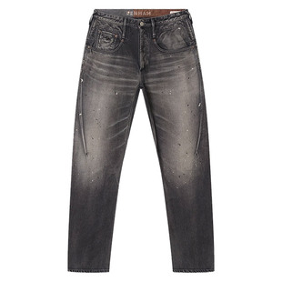 DENHAM日本制春季男士松黑灰宽松微锥中腰剪刀牛仔裤CROSSBACK